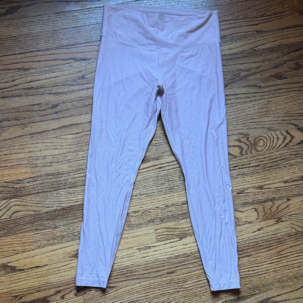 all in motion Dusty Mauve Ribbed shimmery Leggings